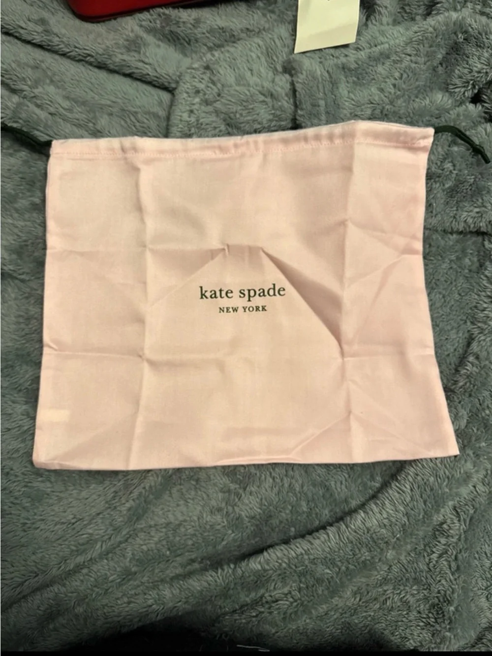 kate spade Red Leather Crossbody with Pink Heart Spade Accent